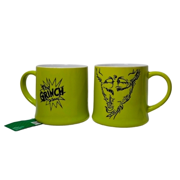 Bioworld Other - Dr Seuss Grinch Bioworld 2 Mug Set 16oz Green NWT